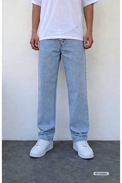 ElitWear Erkek Baggy Fit Rahat Kalıp Kemerli Geniş Kalıp Pantolon MBG