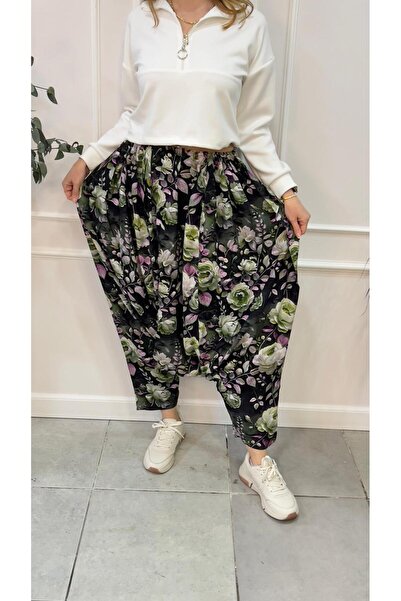 EtkiModa Pantaloni shalwar tradiționali anatolieni cu imprimeu digital pentru...