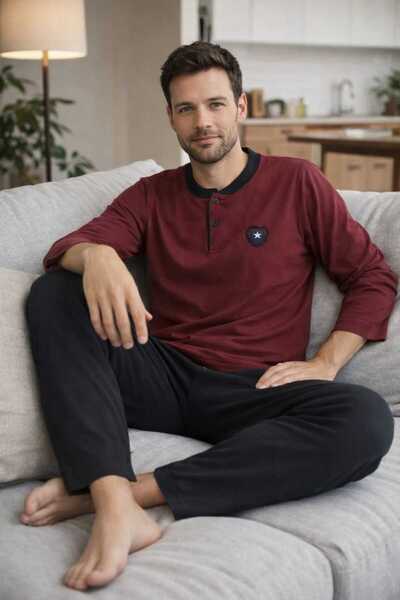 Tenra Men's Pajama Set 100% Cotton