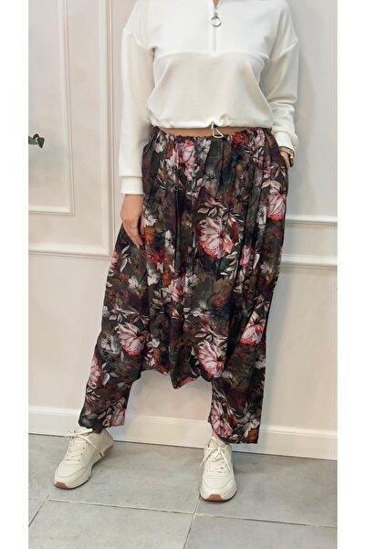 EtkiModa Традиционен анадолски бродиран шалвар за жени с дигитален принт