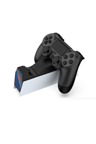 Dobe PS4 Uyumlu LED Işıklı Joystick Şarj İstasyonu - TP4-0417