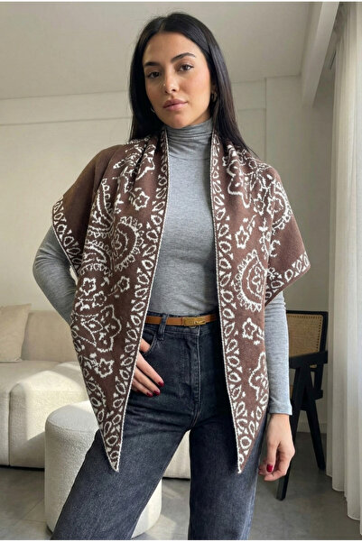 Luminos Butik Coffee Triangle Shoulder Scarf Sal1301