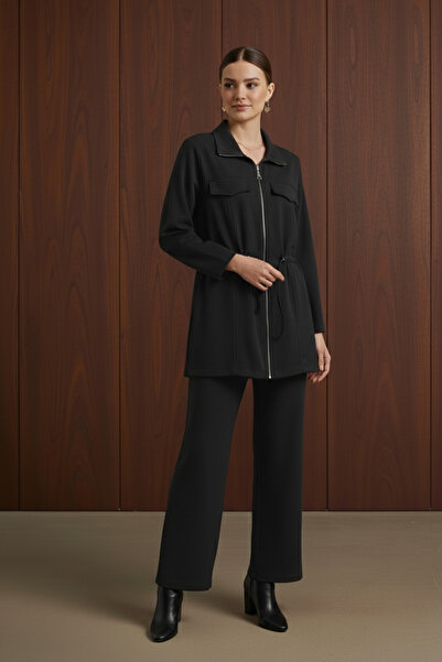 Modamorfo Set modal cu șireturi cu fermoar pentru femei-14433TKS