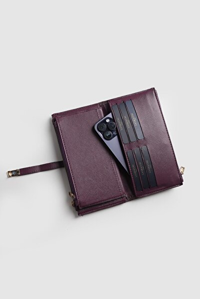 Store محفظة نسائية كبيرة الحجم من الجلد من ماركة بليز مع حجرة للهاتف