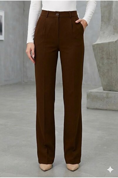 Kanonik Education Women's High Waist Full Stretch Fabric Palazzo Pants