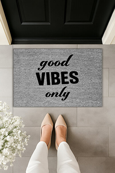 Dormot طباعة رقمية حديثة - GOOD VIBES ONLY - سجادة أمام الباب