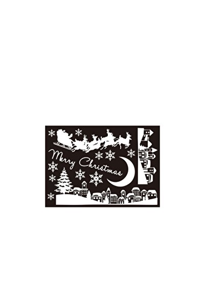 Yash Merry Christmas self-adhesive sticker set, 35x50 cm, for glass or other ...