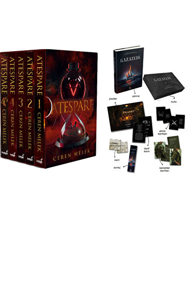 İndigo Kitap Ateşpare 5 Kitaplık Kutulu Set - Ciltli ve Kazazede 1 Kutulu Set...