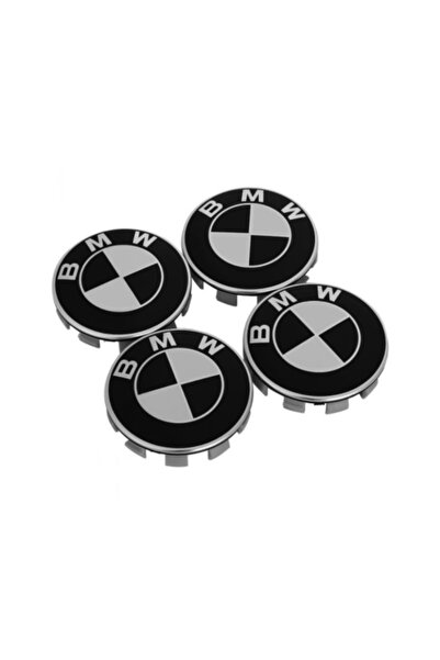 Aftermarket Комплект от 4 централни капачки за колела, съвместими с BMW с диа...