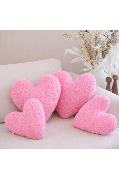 Yastıkland PEMBE PELUŞ 4’LÜ DEKOR YASTIKLAR