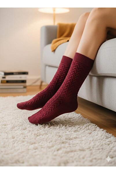 WOOK SOCKS Women's Burgundy Socks