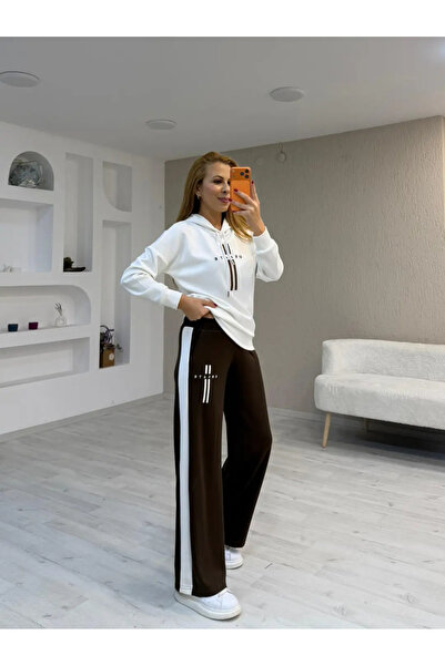Trendingsize Modal Hooded Tracksuit with Embroidery Detail