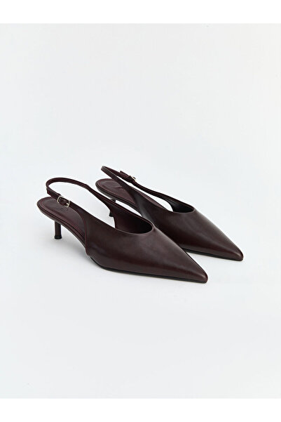 LC Waikiki LCW STEPS Bordo Sivri Burun Kadın Topuklu Ayakkabı