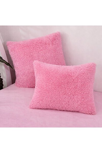 Yastıkland PEMBE PELUŞ 30x30 DEKOR YASTIK