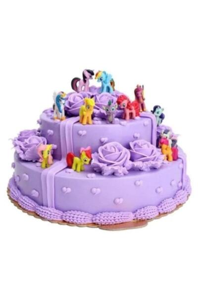 OEM Set 10 figurine Ponei, decorare tort sau decorare, multicolor, 41 cm, var...