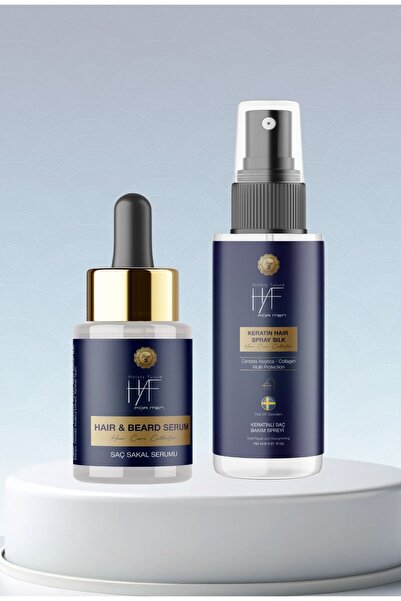 history future HAF For Men Saç & Sakal Serumu ve Keratin Saç Bakım Spreyi Set...