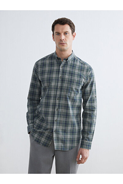 LC Waikiki Peak Yeni Sezon Regular Fit Ekose Erkek Gömlek