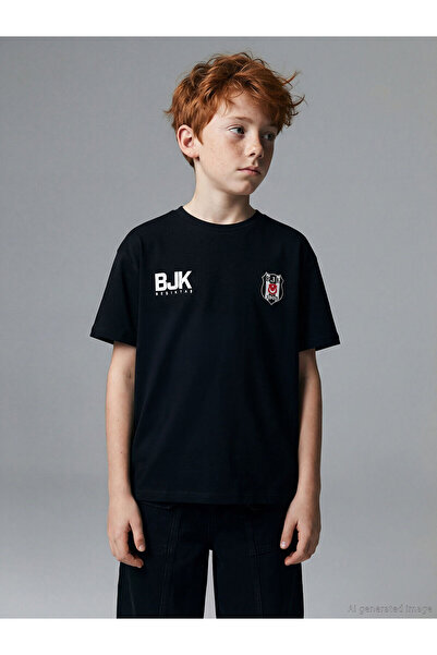 LC Waikiki Μπλουζάκι για αγόρια με στάμπα Peak New Season Crew Neck