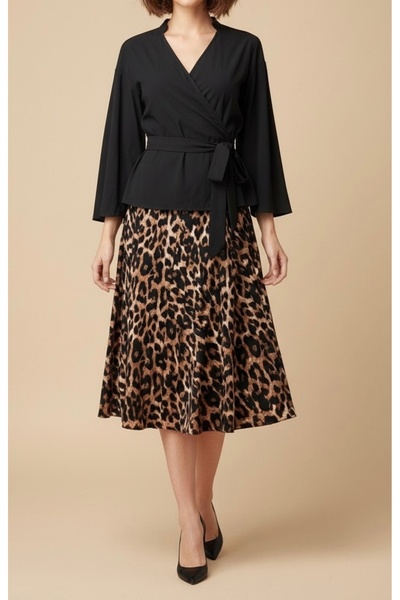 Larida Leopard Skirt