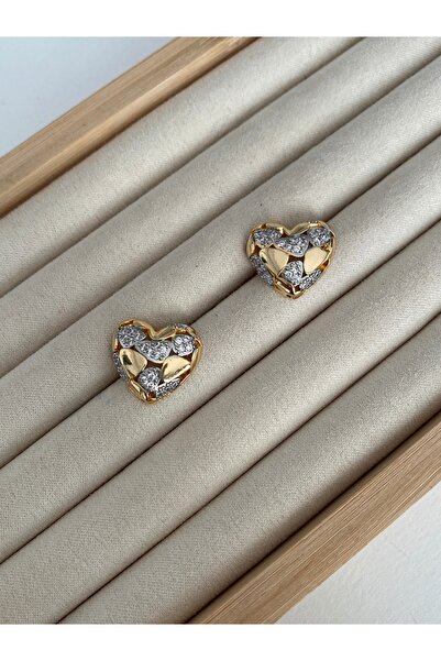 Pinery Jewels VIP SERİ - Zirkon Taşlı Küpe Çifti PJ