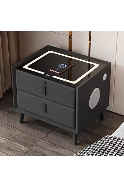 Promagg Noptieră smart multifuncțională cu iluminare LED tactilă, 3 culori de...