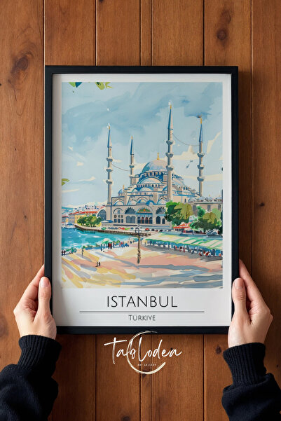tablodea Pinterest Istanbul Sultanahmet džamija tematska akvarel slika uokvir...