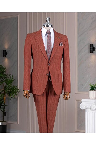 TerziAdemAltun Stil italian s slim fit costum pentru bărbați cu pantaloni și ...