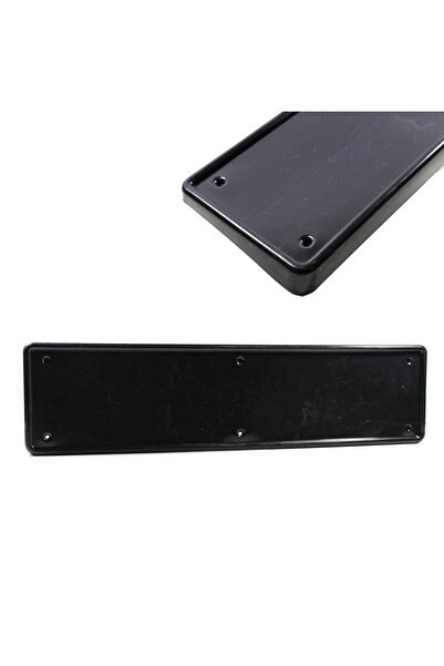 Genel Markalar Plastik Ön Tampon Plaka Altlığı Eğimli Era Plakalık Siyah