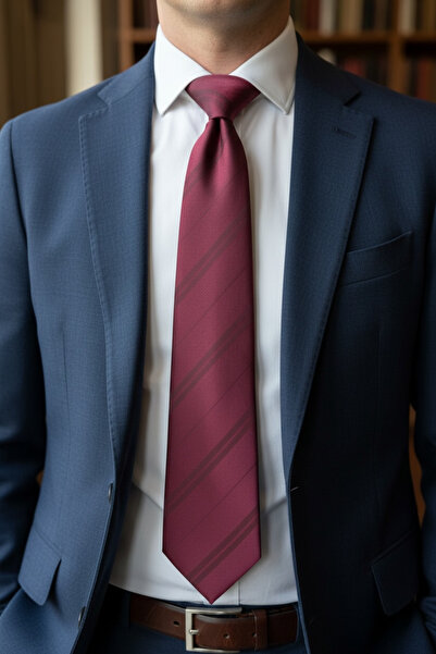 CROATE New Definition of Elegance: Burgundy Premium Tie