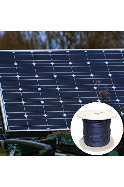 OEM 6mm solar conductor for photovoltaic panels, IP67 and UV protection, blac...