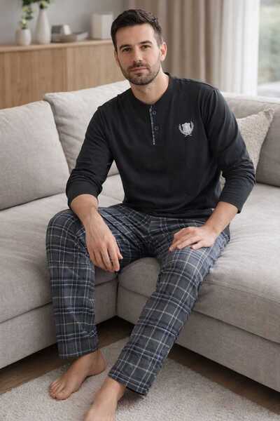 Tenra Men's Pajama Set 100% Cotton