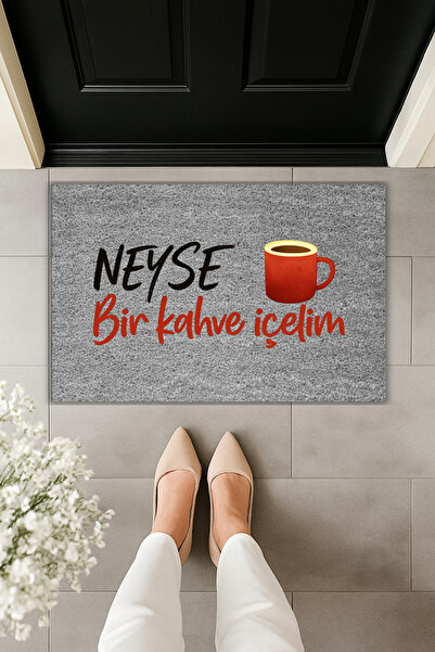 Dormot Modern Digital Printing - Let's Have a Coffee - Doormat