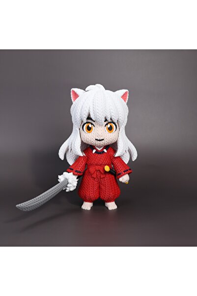 Fud3D تمثال إينوياشا بمظهر محبوك 22 سم - مجموعة الأنمي والمانجا الحنينة