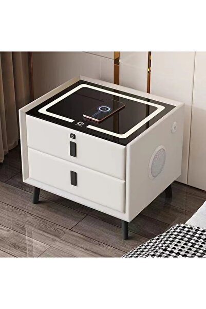 Promagg Noptieră smart multifuncțională cu iluminare LED tactilă, 3 culori de...