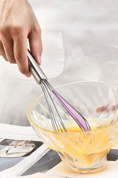 Kitchen Dream Practical Silicone Whisk Stainless Steel Whisk Egg Milk Pudding...