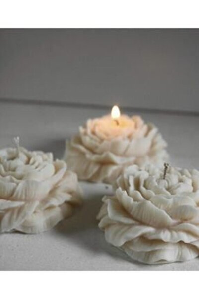 Bernami Lumânare parfumată cu lavandă model Pinterest Peony, 3 bucăți