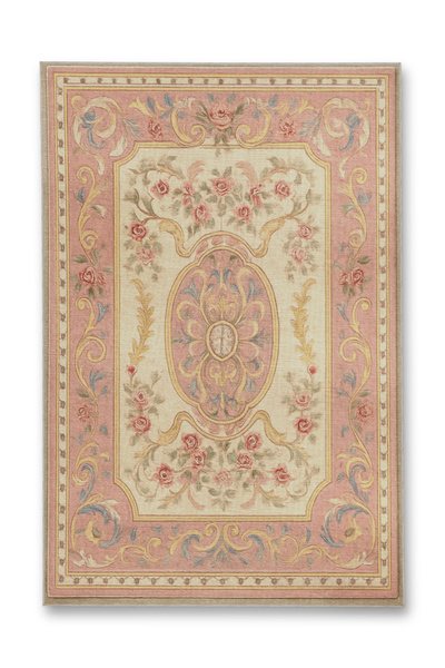 Rugs Modern Halı MOSSO Pudra Temalı Klasik Çiçekli Desenli Dokuma Taban Moder...