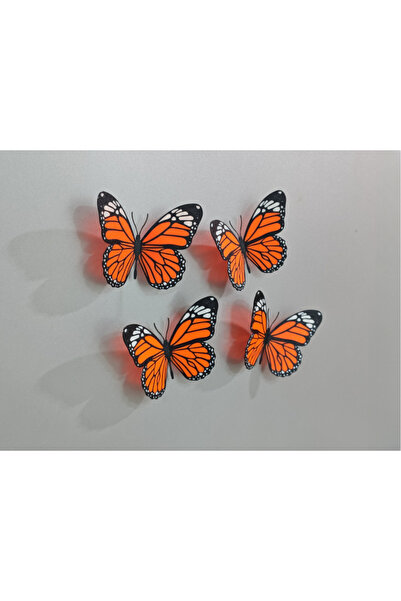 WaveOra Kelebek Desenli Figür Magnet Dolap Süsü- 2 Adet