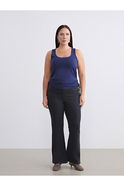 LC Waikiki Soulife Black Plus Size Flare Women's Jeans