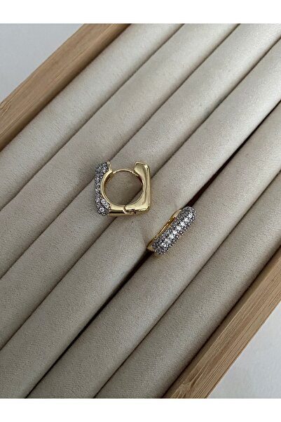 Pinery Jewels VIP SERİ - Zirkon Taşlı Küpe Çifti PJ