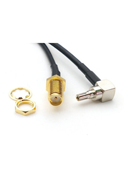 itbrainpower Cablu coaxial pigtail CRC9 tata SMA mama 150mm pentru GSM GPS LO...