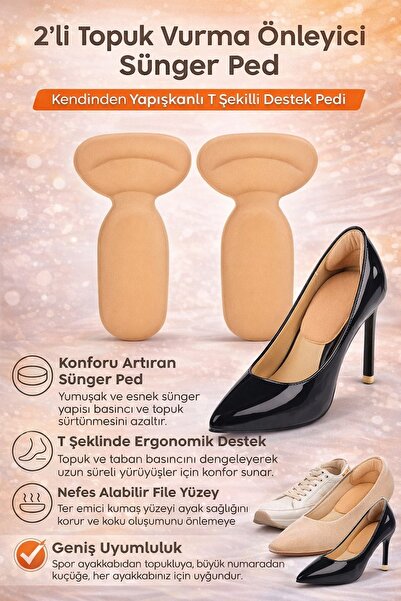 obrigado Topuk Ağrısı Önleyici Ayakkabı Pedi | Kendinden Yapışkanlı | Konforl...
