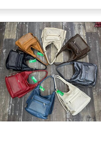 eflanmoda Geantă de umăr și rucsac pentru femei, căptușită cu piele artificia...