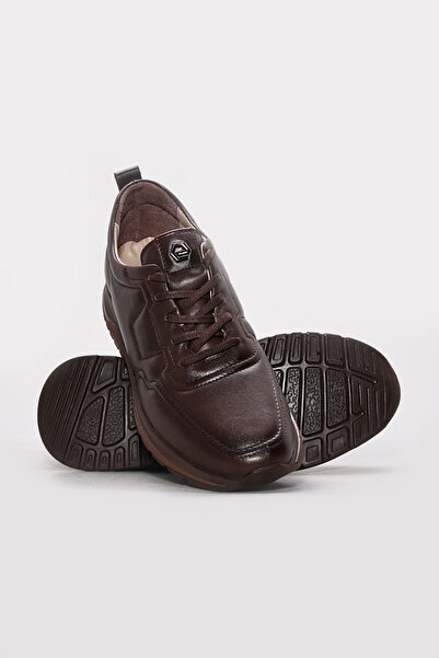 Ayakkabıhane Genuine Leather Inside and Out Brown Men's Casual Daily Shoes Ah...
