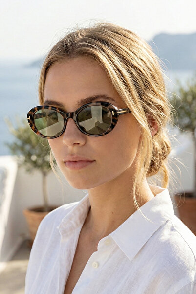 Kapin Oval Vintage Sunglasses - Green Glass