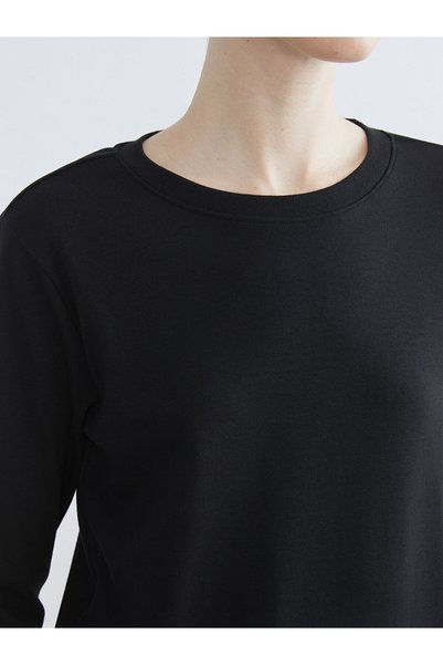 LC Waikiki Black Crew Neck Women's T-Shirt