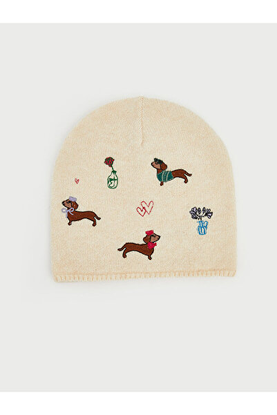 LC Waikiki UZG Store'den Stilinizi Oluşturun Ekru Hayvan Nakışlı Kadın Triko ...