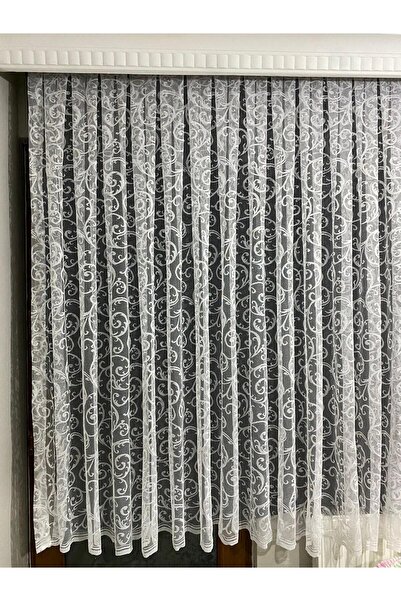 ERNGlobal Quality Homes Fransız Örme Şal Tül Perde Sık Pile 1x3 Salon,mutfak,...