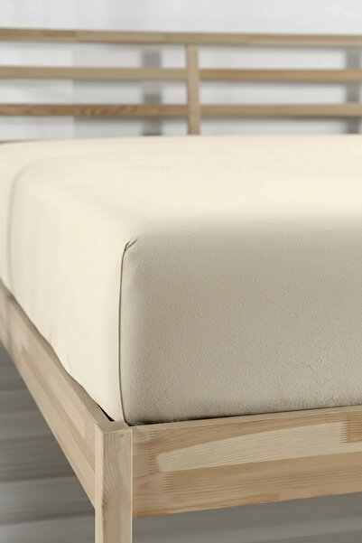 serelya King Size Combed Cotton Elastic Bed Sheet - 100% Cotton - 180 X 200 c...