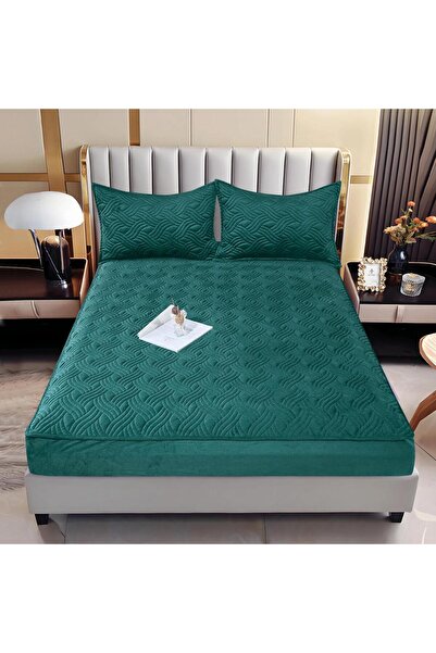 Truva Grup Velvet Bed Cover Type Topper 140x200 cm + 2 Pillowcases – Ultra So...